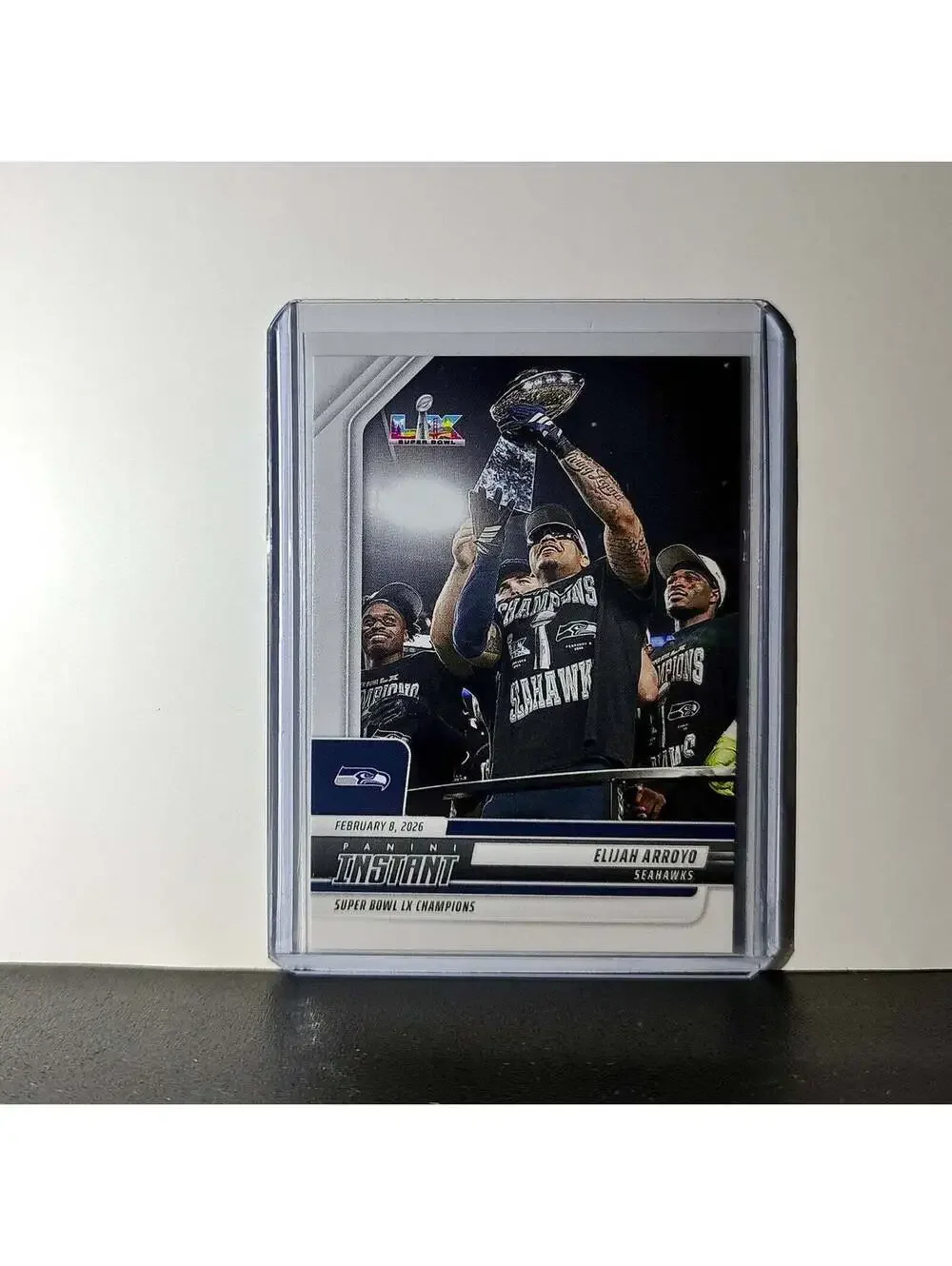 Elijah Arroyo 2026 Panini NFL Super Bowl LIX Champions #31 Card Seattle Seahawks